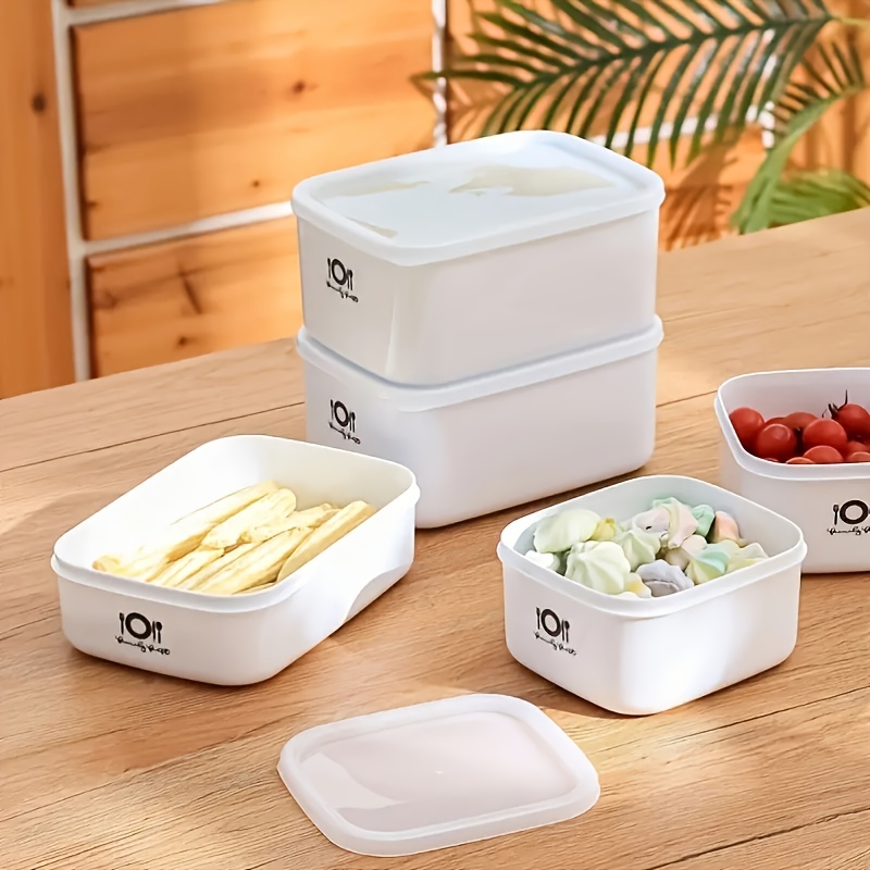 Bento Box - Contenedor de Almacenamiento Rectangular de Plástico