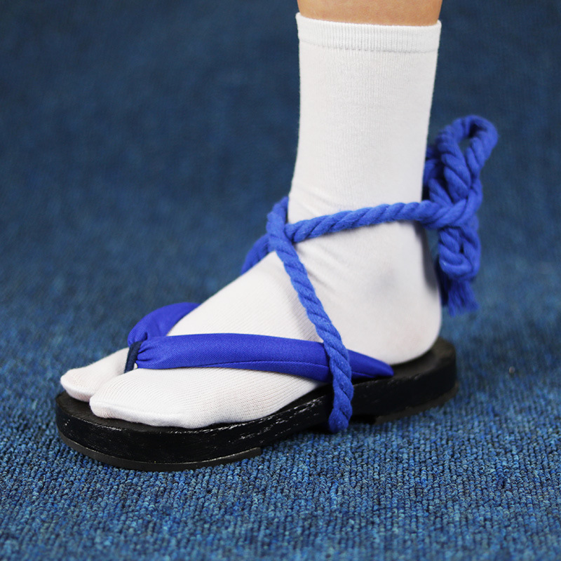 Sandalias Geta con tiras azule - Geta Wooden Sandal reseña y precio