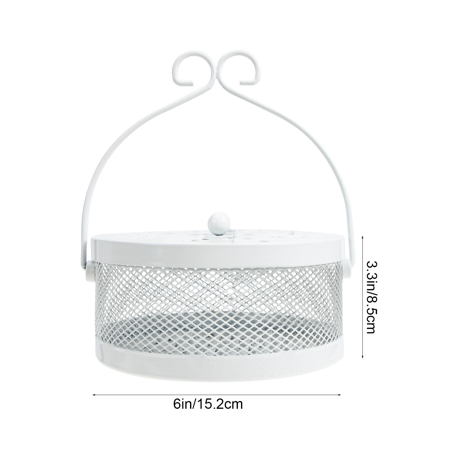 Caja de Hierro Forjado Blanco  - Incense Holder reseña y precio