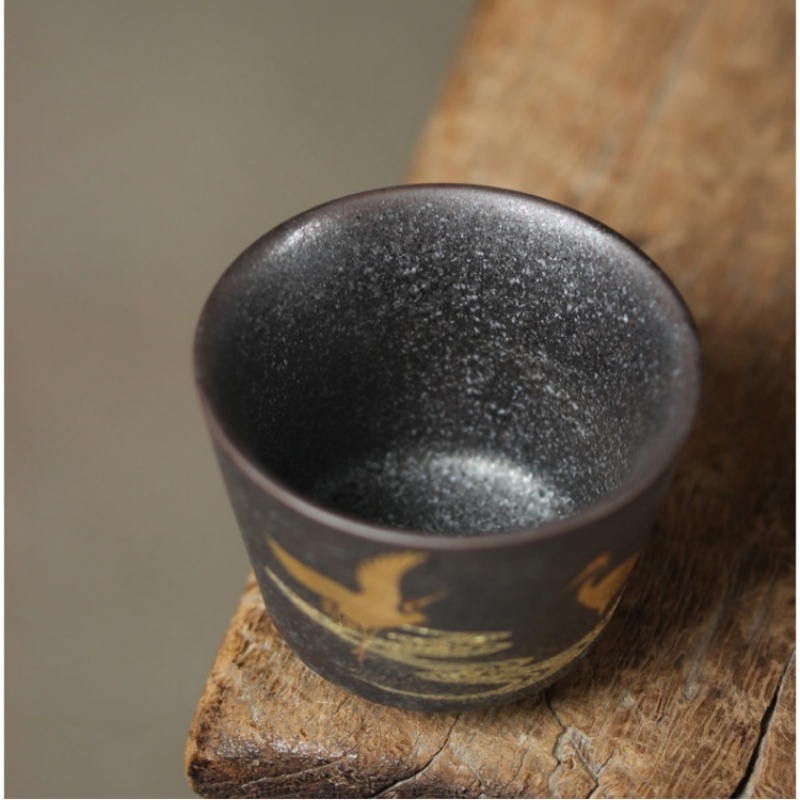 Taza de té con grulla japonesa - Japanese Pottery reseña y precio