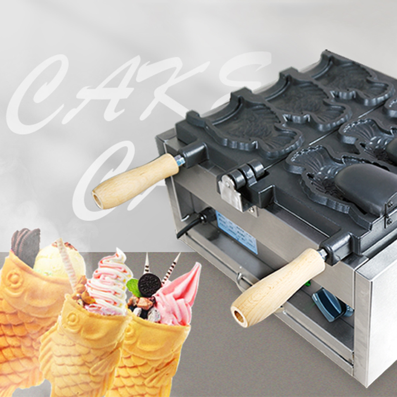 Máquina comercial taiyaki de 3 - Japanese Snacks reseña y precio